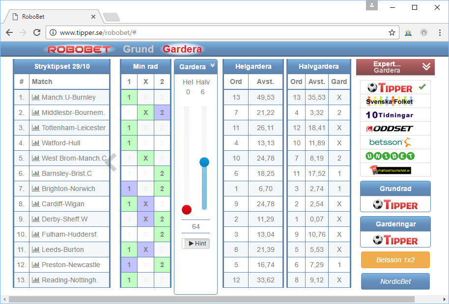 Spelförslag RoboBet